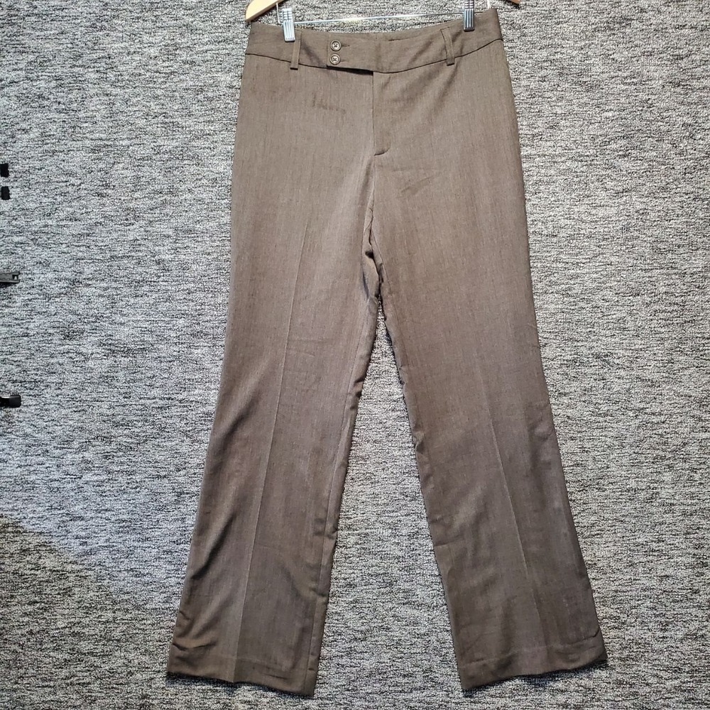 Banana Republic Harrison Wool Stretch Dress Pants Womens Size 8 Brown Trousers
